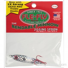 Fle-Fly Bendable Minnow Jigging Spoon, 1/2 oz, Black 550259492